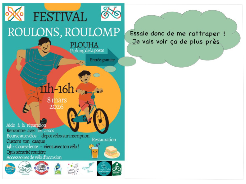 Festival « roulons, roulomp » à PLOUHA le 8 Mars