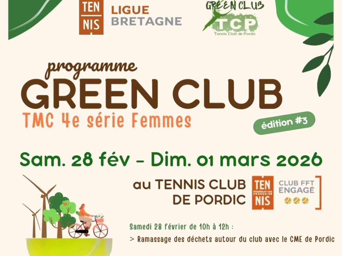 GoëloCyclette sera présente au tennis de PORDIC le 1er mars